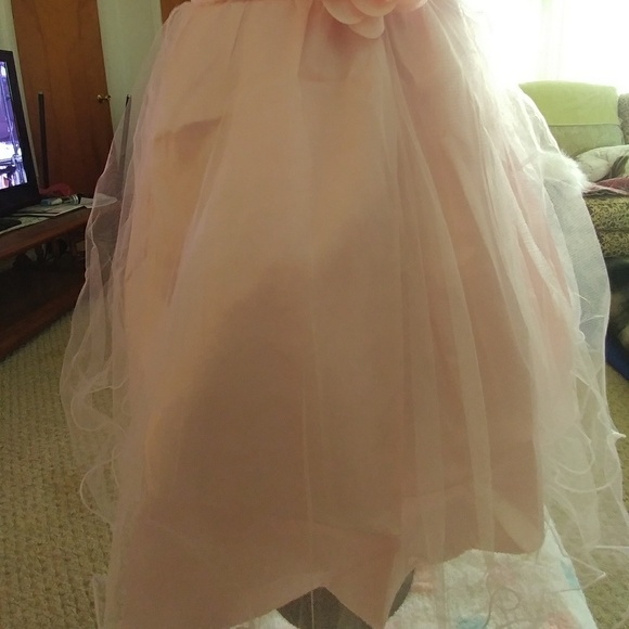 TODDLER GIRLS PINK SEAQUIN & TULLE DRESS - Picture 2 of 3